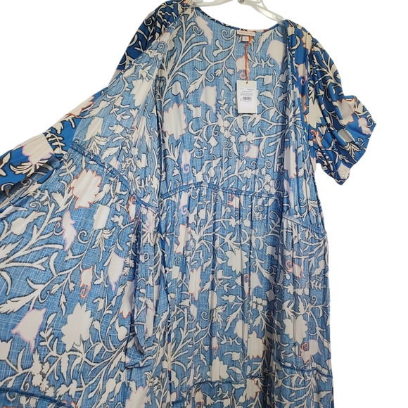 NWT Knox Rose Women's Wrap Front Dress Blue/Floral Size 2X - Picture 9 of 16